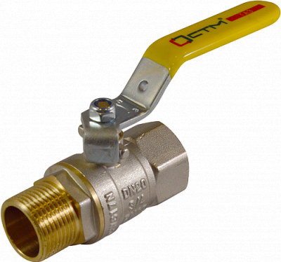 Кран шар. для газа 1/2" г/ш рычаг CTM ГАЗ CGFMH012