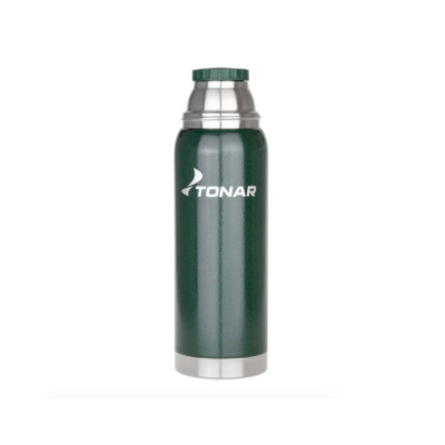 Термос (HS.TM-056-G) 750ML с ситечком зеленый (2 крышки-кружки) TONAR