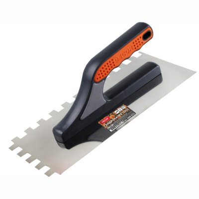 Гладилка DЕCOR, 3К, 280х130 мм, Нерж. зуб 8х8 мм; 0,7 мм