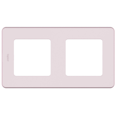 Рамка 2 поста INSPIRIA розовый
