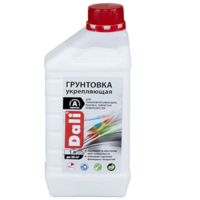 ГРУНТОВКА "DALI" АКРИЛОВАЯ УКРЕПЛЯЮЩАЯ  1 Л (1/6) "РОГНЕДА"