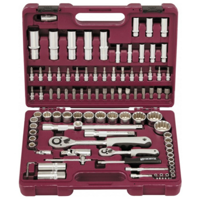 Набор инструмента универсальный 1/4", 1/2"DR с головками торцевыми MultiProf, 94 предмета