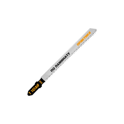 Пилки для лобзика по ламинату, ПРАКТИКА Т101AIF 100*75мм, чистый рез, BIM (2шт.)