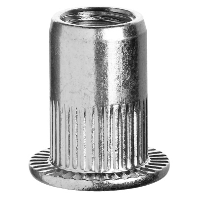 Резьбовые заклепки с насечками, М5, 20 шт, стальные, стандартный бортик, ЗУБР Профессионал