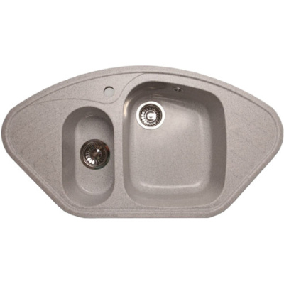 Мойка мрамор CORNER GF-C-960E угловая 950*505мм серый