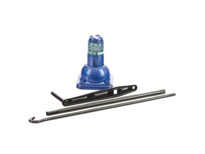 Домкрат механический бутылочный, 2 т, h подъема 160–325 мм, 2 части (домкрат, ручка)// Stels