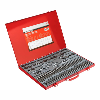 Набор метчиков и плашек М2 - М18  "MATRIX " 110 предм.				