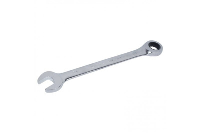 Ключ комбин. трещоточный 18мм, CrV, зеркальный хром // Matrix Professional