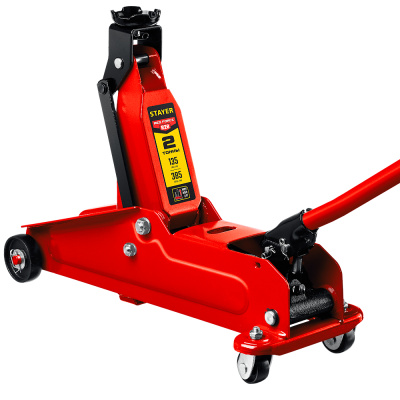Домкрат STAYER  R-28 RED FORCE, 2 т, 135 - 385 мм, подкатнойс увеличенным подъемом, Professional (4