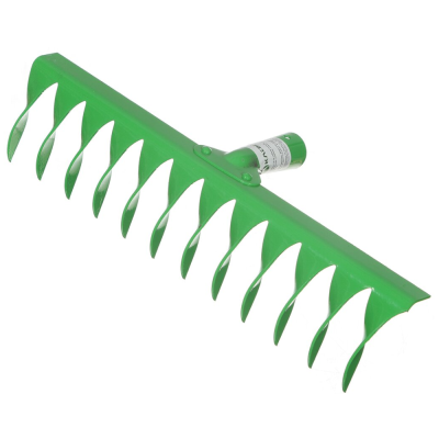 Грабли витые, 12 зуб, сталь, Клевер, без черенка, клепанная тулейка, садовые, ГВ12