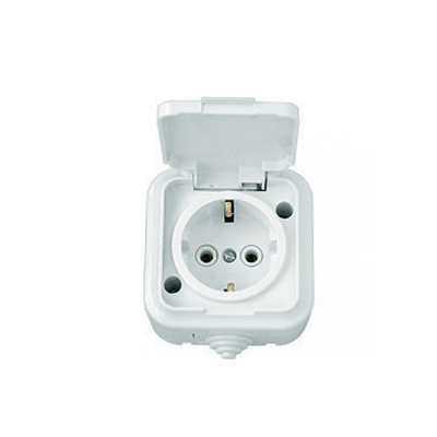 Розетка с/з наружная IP54