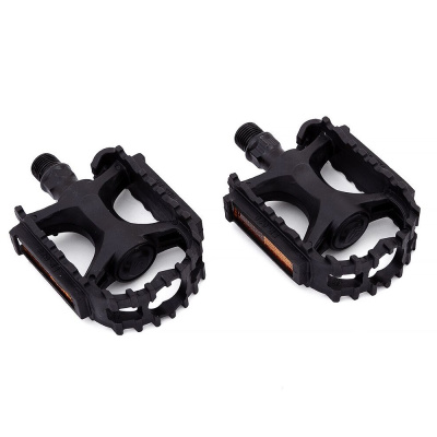 Педали FP-628 Feimin  ось 1/2" пластиковые черные