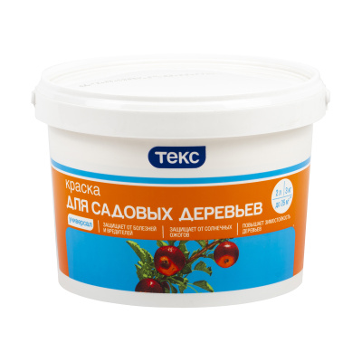 Краска в/д для садовых деревьев акриловая 3кг ТЕКС