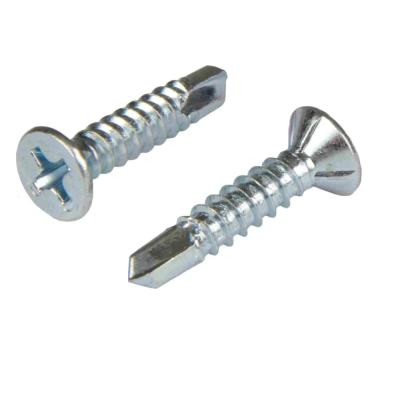 Саморез д/окон. профиля 3,9х16 потай, сверло, белый цинк