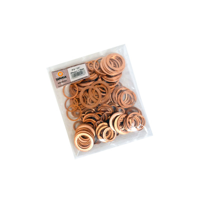 Набор медных шайб в комплекте "20".толщина шайб 1,5мм