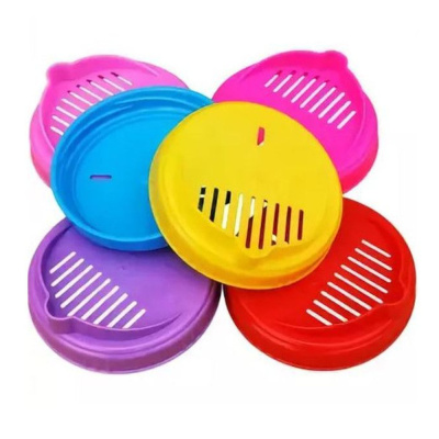 Крышка полиэтилен д/слива винтовая d=82 Москвичка "Крышка ТО-82" микс