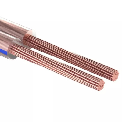 Кабель акустический REXANT 2х0,25 мм2, прозрачный BLUELINE