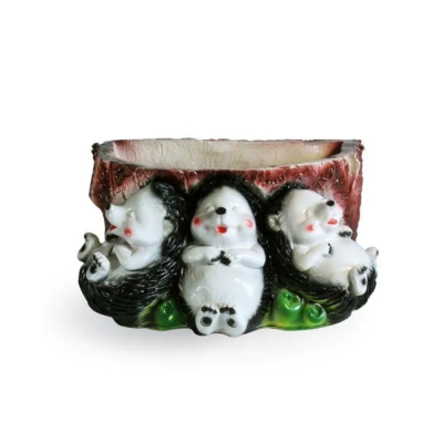 Кашпо фигурное Три ежа 23*13см арт.119/ М-Д