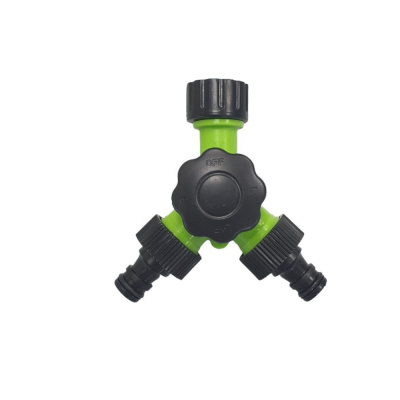 Насадка-разветвитель на 2 шланга, с возможностью отключения, контроля направления воды JS-389