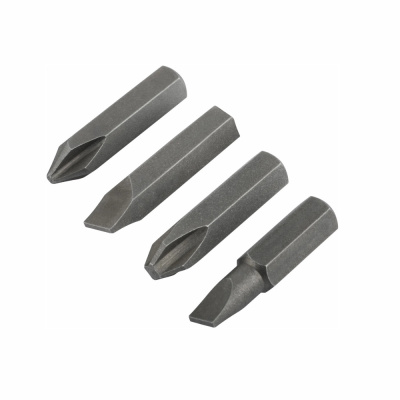 Биты для ударной отвертки CrV, набор 4 шт., 35 мм