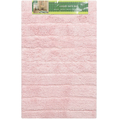 Коврик д/ванн 50*80см Травка нежно- розовый Y258  I.K