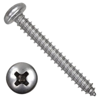 Саморез с полукруглой головкой 5,5x100 A2  DIN 7981 