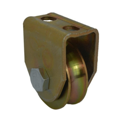 Роликовое колесо для откатных ворот,  40мм, анодированное.