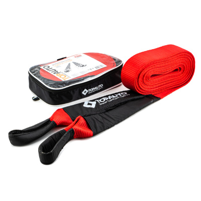 Cтропа Динамическая 6т 6 метров стропа шириной 55 мм, СУМКА, красный