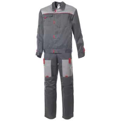 Костюм мужской «ФАВОРИТ» куртка, брюки. цвет: т.серый, св.серый (52-54)104-108/170-176