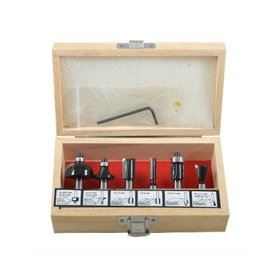 Фрезы по дереву кромочные, 8мм набор 6шт. ФИТ