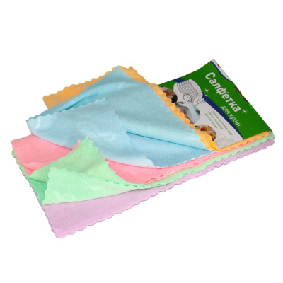 Салфетки микрофибра 30*30 см 5 шт BJ一16103