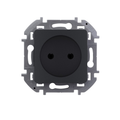 Розетка 2К 16 А 250 В~ INSPIRIA антрацит