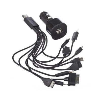 Зарядник универс.USB+10разъемов на разл.телефоны 2,1А  NEW GALAXY