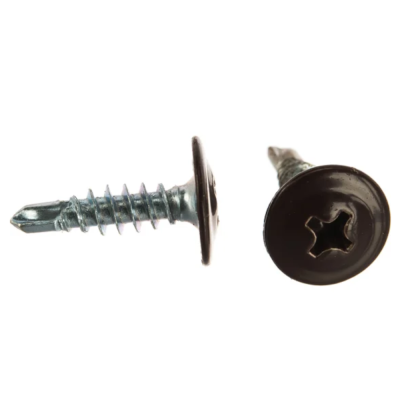 Саморез 4,2х16 RAL8017 шоколадно-коричневый, сверло