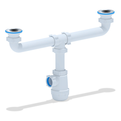 Сифон 1 1/2*40 Ani Грот двойной А3000 АНИ пласт