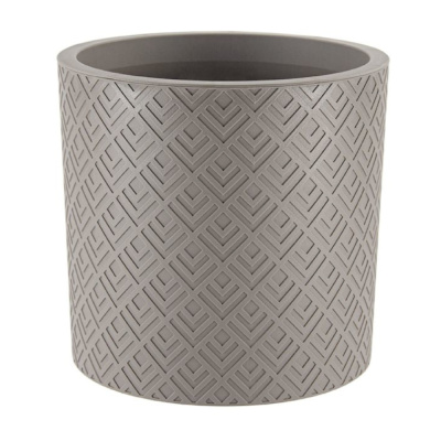 Кашпо ЭТНА D280мм В270мм 9,5л с вставкой (Французский серый))