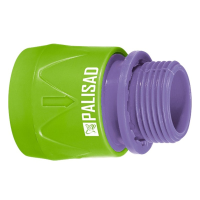 Соединитель PALISAD пластмассовый быстросъемный, внешняя резьба 3/4"