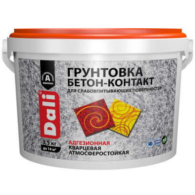 Грунтовка "DALI" бетон-контакт 3,5кг "РОГНЕДА"