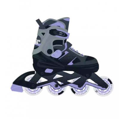 Ролики раздвижные RIDEX Velum Purple, алюм.рама (S (30-33))