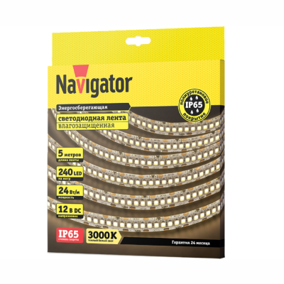 Лента светодиодная NLS-2835WW240-24-IP65-12V