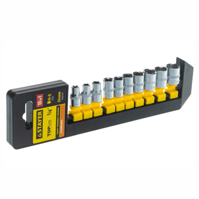Набор торцовых головок (27758-H10) STAYER  RSS 10S, 10 предм., (1/2"),
