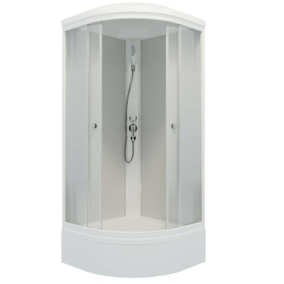 Душевая кабина Лайт 100*100 В (7 мест + сифон D50мм)