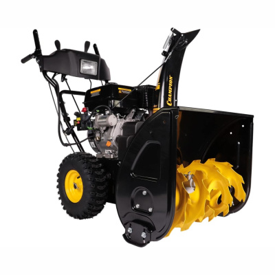 Снегоотбрасыватель  CHAMPION ST861 (8лс 61см 6F/2R колеса 6л 85кг эл.стартер,фара, обогрев), CHAMPIO