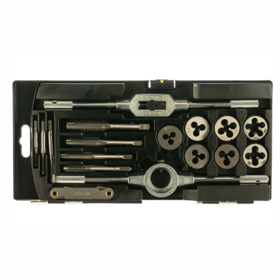 Набор метчиков и плашек ПРАКТИКА 17 шт,