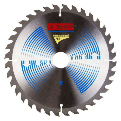 Диск пильный ЗУБР "Оптимальный рез" по дереву, 250х32мм, 40Т