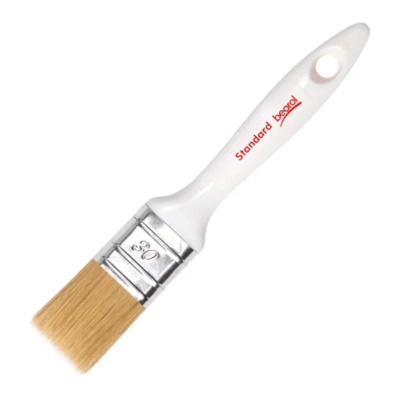 Кисть плоская пласт.ручка 30х15мм "BEOROL" UE30RU