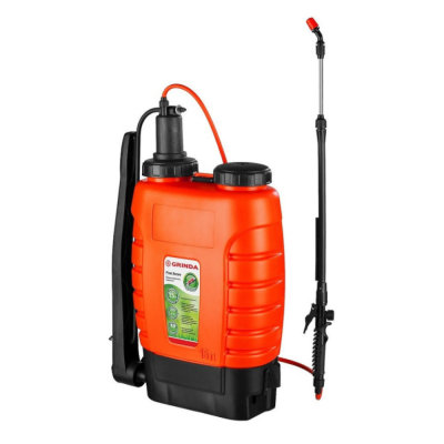 Опрыскиватель GRINDA  ранцевый, 15 л, с телескопическим алюминиевым удлинителем
