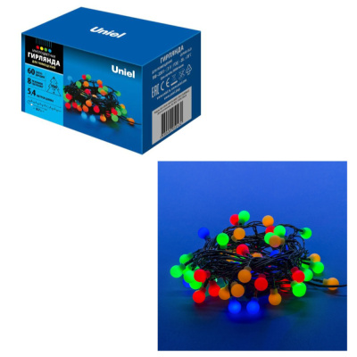 Гирлянда светодиодная с контроллером «Разноцветные шарики», ULD-S0540-060/DGA MULTI IP20 COLORBALLS 