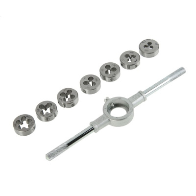 Набор плашек М3-М12, 8 предметов // СИБРТЕХ