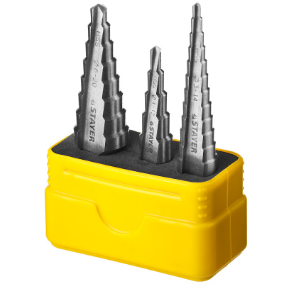 Набор сверл ступенчатых 3 шт, 4-30мм, STAYER